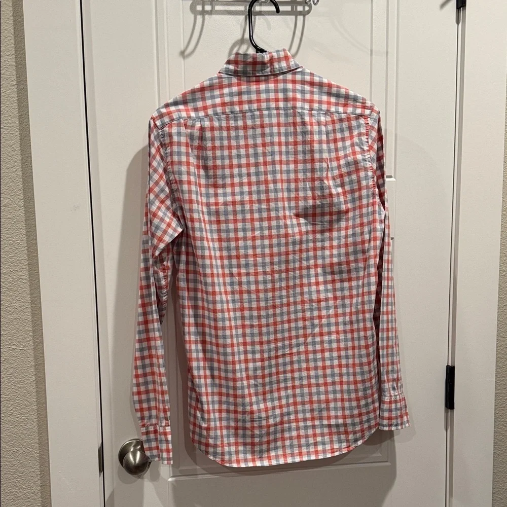 J. Crew Red and Blue Checkered Men's Shirt